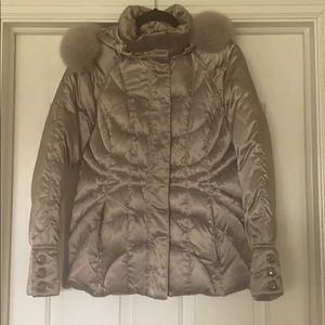 1Madison down jacket w/fox trim